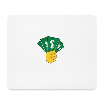 Argent - Tapis de souris (format paysage) - blanc - Devant