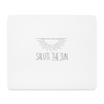 Saluez le soleil | Salue le soleil - Tapis de souris (format paysage) - blanc - Devant