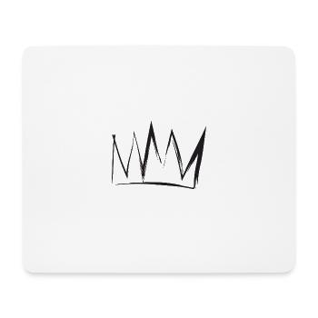 Couronne - Tapis de souris (format paysage) - blanc - Devant