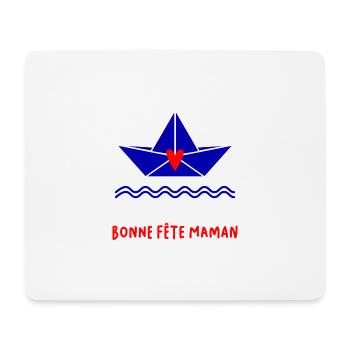 BONNE FÊTE. FÊTE DES MÈRES. FÊTE DES PÈRES. FÊTE - Tapis de souris (format paysage) - blanc - Devant