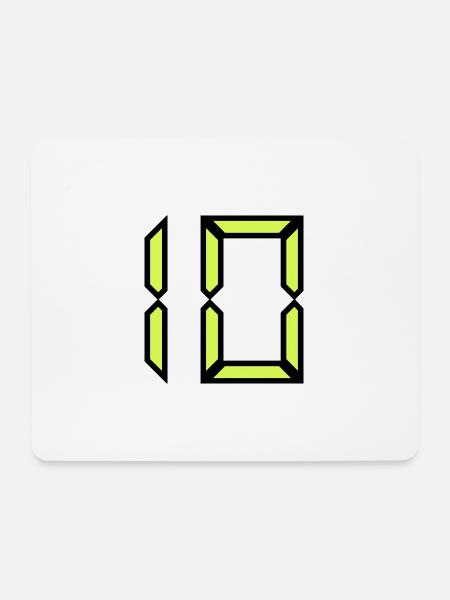 10. BIRTHDAY. HAPPY BIRTHDAY - Mouse Pad (horizontal) - white