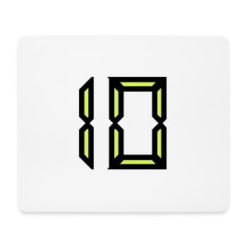 10 JAHRE. 10-JÄHRIGES JUBILÄUM. GEBURTSTAG 10 JAHRE. 10 - Mousepad (Querformat) - Weiß - Vorne