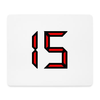 15. 15 JAHRE. 15-JÄHRIGES JUBILÄUM. GEBURTSTAG 15 JAHRE. - Mousepad (Querformat) - Weiß - Vorne
