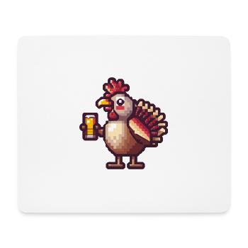 Truthan Bier Pixel - Mousepad (Querformat) - Weiß - Vorne