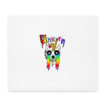 Unicorn skull - Mouse Pad (horizontal) - white - Front