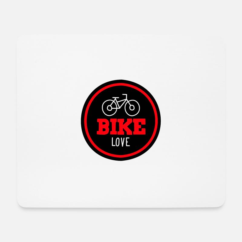 Fahrrad Liebe Bike - Mousepad (Querformat) - Weiß