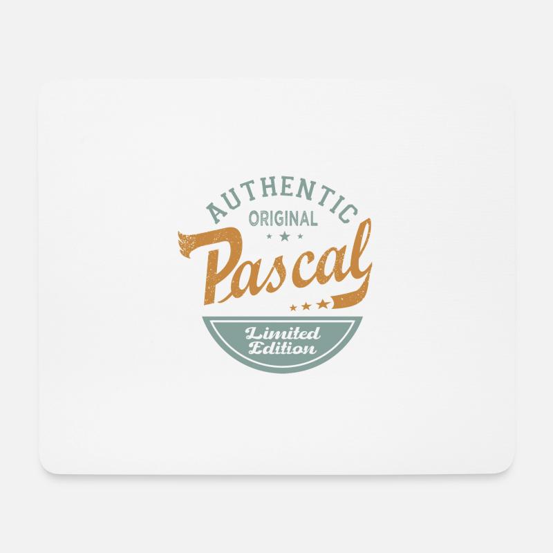 Pascal Vorname Geschenk Personalisiertes T-Shirt Pascal - Mousepad (Querformat) - Weiß