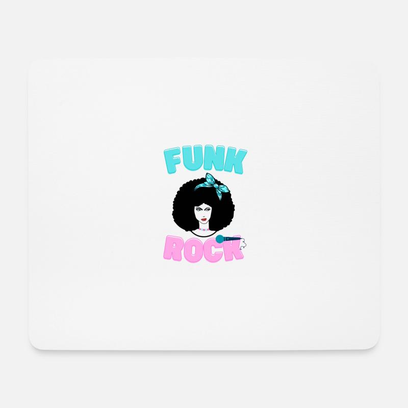 Funk Rock - Mousepad (Querformat) - Weiß