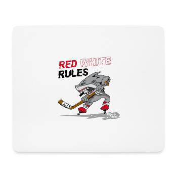 Hai Kölsche Jungs für Hintergrund rot - Mousepad (Querformat) - Weiß - Vorne