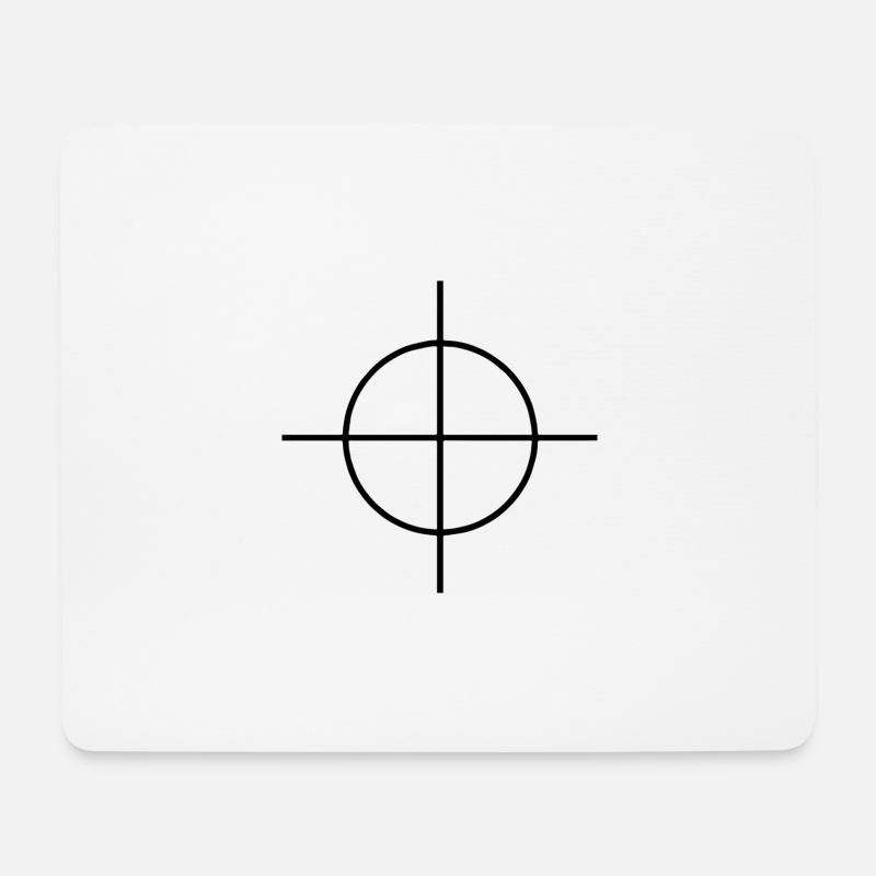 ligne de mire - Tapis de souris (format paysage) - blanc