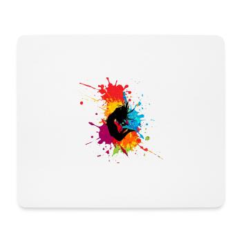 La femme au tache de couleur - Tapis de souris (format paysage) - blanc - Devant