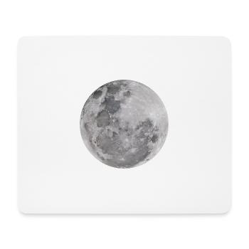 Echter Mond - Mousepad (Querformat) - Weiß - Vorne