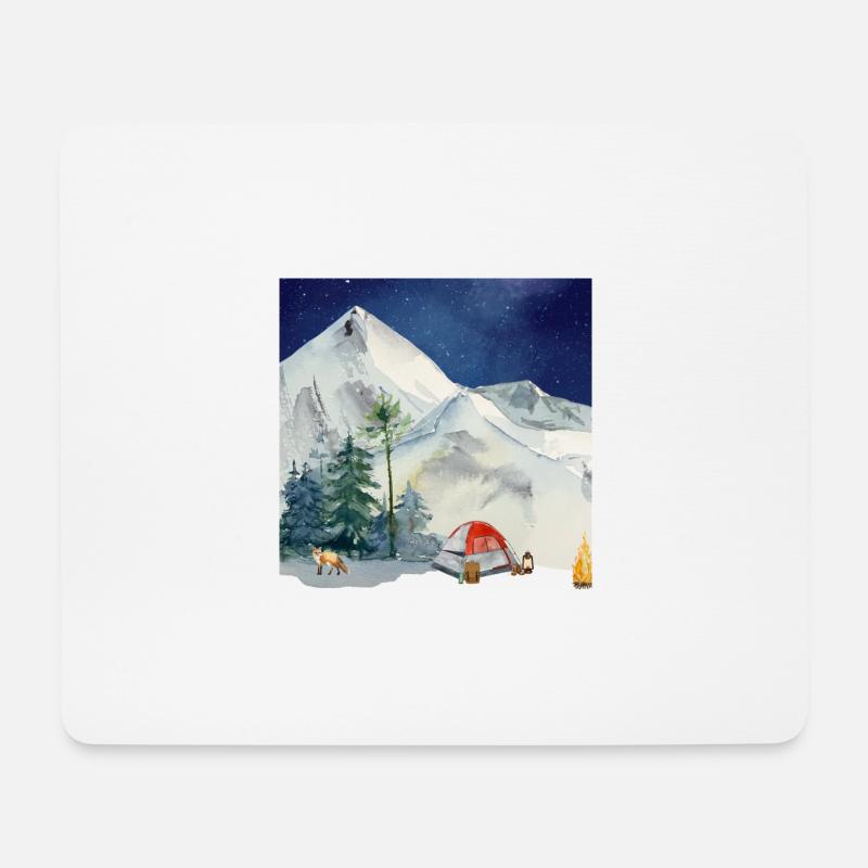 Outdoor Camping - Mousepad (Querformat) - Weiß