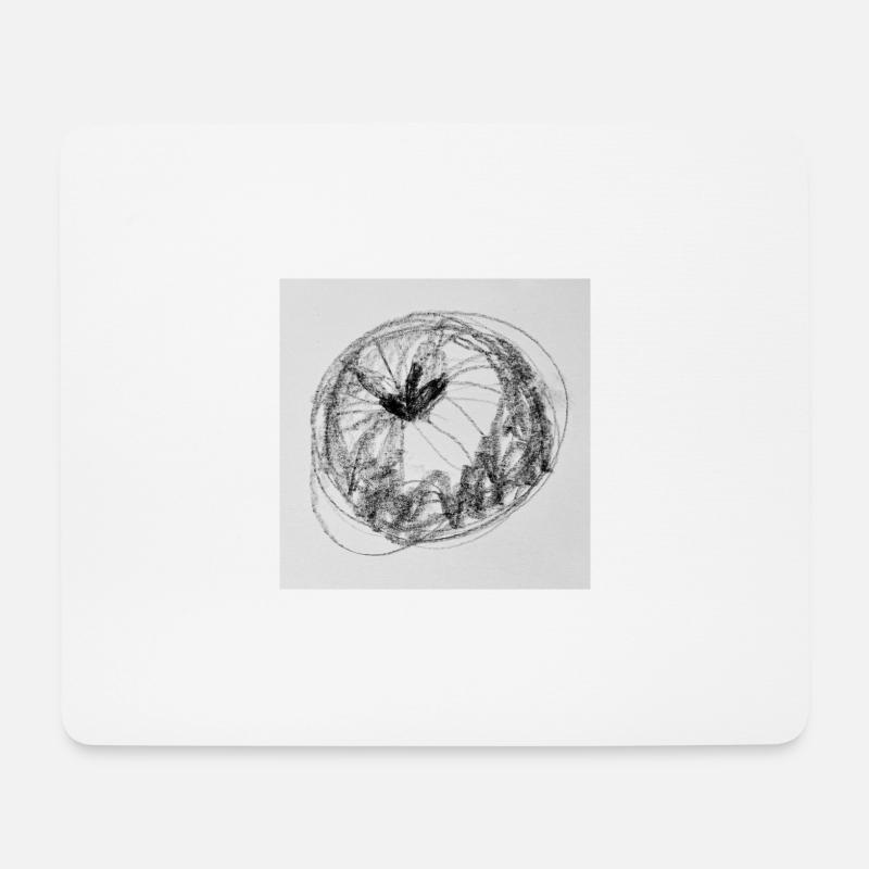 Apfel - Mousepad (Querformat) - Weiß