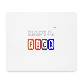My favorite elements #3 - Mouse Pad (horizontal) - white - Front