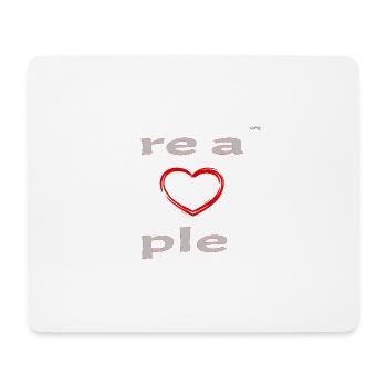 We are a couple - the right side - Mouse Pad (horizontal) - white - Front