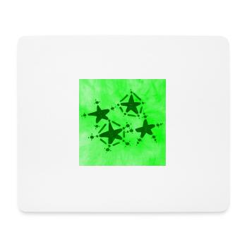 4 ÉTOILES VERT SOURIANT - Tapis de souris (format paysage) - blanc - Devant