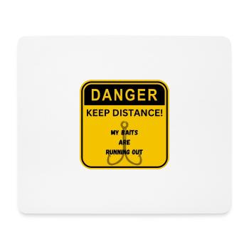 DANGER FISHING - Mousepad (Querformat) - Weiß - Vorne