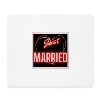 JUST MARRIED,LONG LIVE THE MARIES,EVJF,VALENTINE'S DAY - Mouse Pad (horizontal) - white - Front