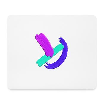 Color Splashes #1 - Mousepad (Querformat) - Weiß - Vorne