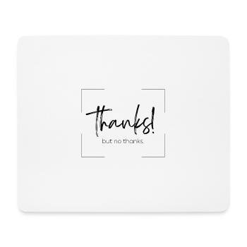 01 Design thanks - Mousepad (Querformat) - Weiß - Vorne