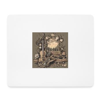 Cello Art - Mousepad (Querformat) - Weiß - Vorne