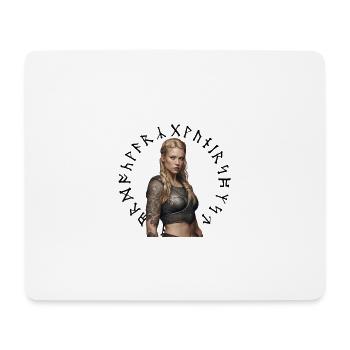 Viking Woman - Mousepad (Querformat) - Weiß - Vorne
