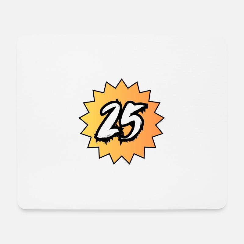 25 Jahre - Mousepad (Querformat) - Weiß