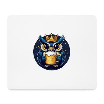 Bière Owl - Tapis de souris (format paysage) - blanc - Devant
