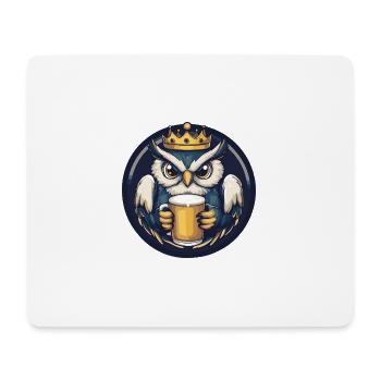 Bière Owl - Tapis de souris (format paysage) - blanc - Devant