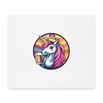 Unicorn Beer - Mouse Pad (horizontal) - white - Front