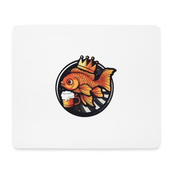 Goldfisch Bier - Mousepad (Querformat) - Weiß - Vorne