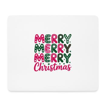 Retro Neon Weihnachtslord Design - Mousepad (Querformat) - Weiß - Vorne