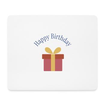HAPPY BIRTHDAY. HAPPY BIRTHDAY. ANNIVERSARY. - Mouse Pad (horizontal) - white - Front