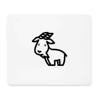 Goat - Mouse Pad (horizontal) - white - Front