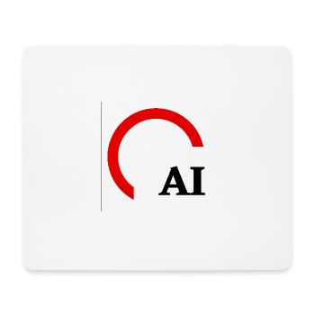 Rotes Hemisphärenbogenlogo - Mousepad (Querformat) - Weiß - Vorne