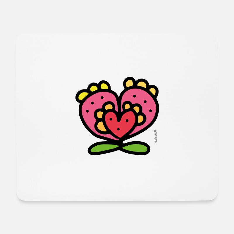CorazonNopal - Mouse Pad (horizontal) - white