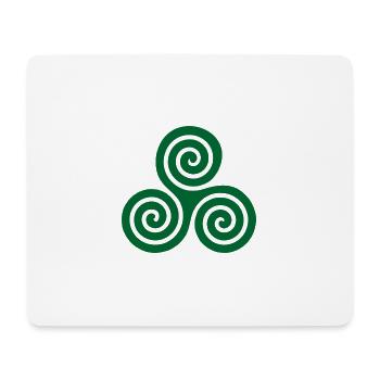 Triskelion green - Mouse Pad (horizontal) - white - Front