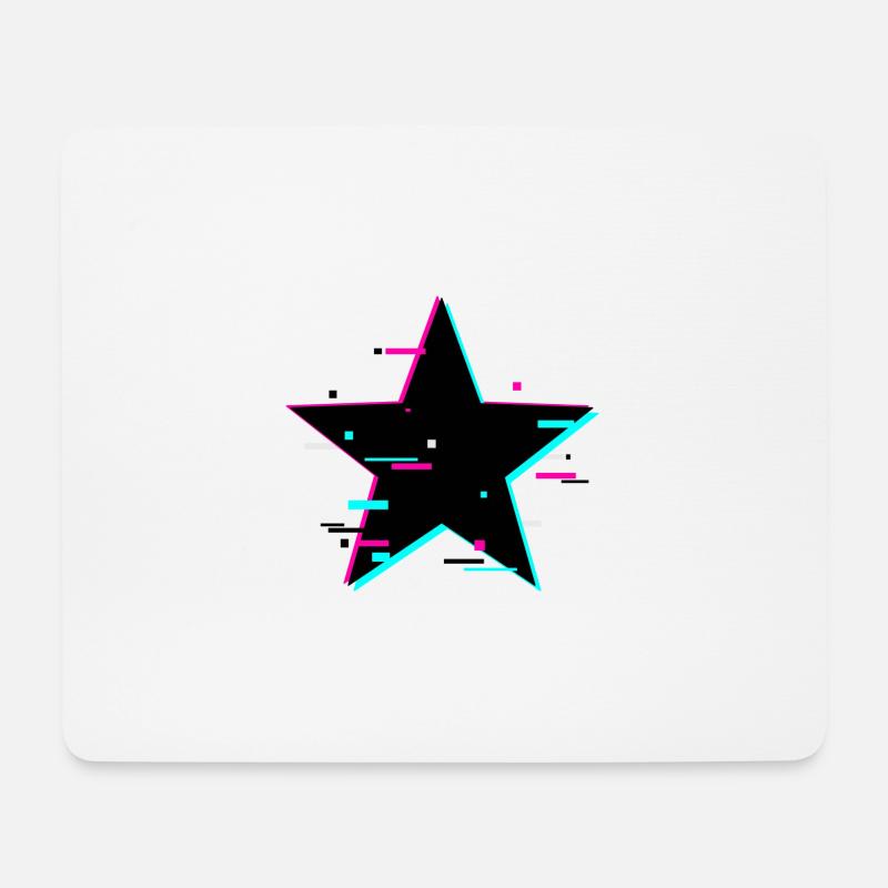 Star - Mousepad (Querformat) - Weiß