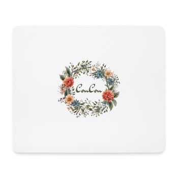 CouCou Flower - Floral Wreath - Flowers - Wreath - Mouse Pad (horizontal) - white - Front