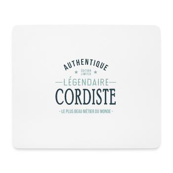 Cordiste légendaire profession métier cordiste - Tapis de souris (format paysage) - blanc - Devant