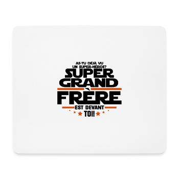 un super héros super grand frère - Tapis de souris (format paysage) - blanc - Devant