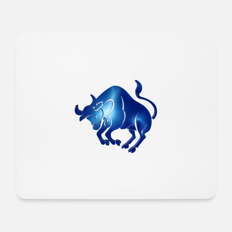 Sternzeichen Stier der Stier - Mousepad (Querformat) - Weiß