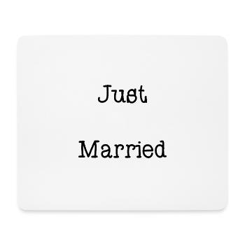 COUPLE. JUST MARRIED. EVJF. SAINT VALENTIN. MARIES - Tapis de souris (format paysage) - blanc - Devant