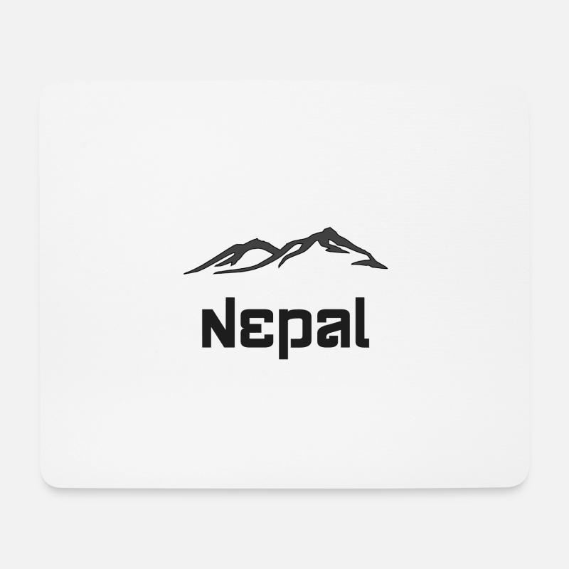 Nepal - Mouse Pad (horizontal) - white