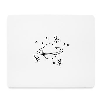 Minimalist universe - Mouse Pad (horizontal) - white - Front
