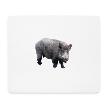 Wild boar - Mouse Pad (horizontal) - white - Front