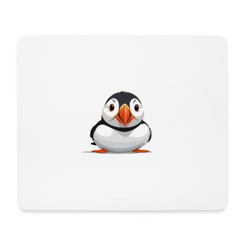 Papageientaucher Peeking Niedliche Entzückende Lustige Tier Karikatur - Mousepad (Querformat) - Weiß - Vorne