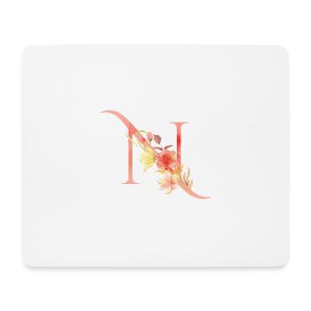 Letter N - Mouse Pad (horizontal) - white - Front