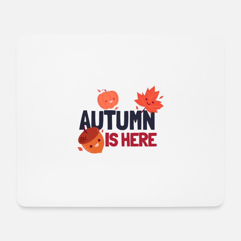 Der Herbst ist da - Mousepad (Querformat) - Weiß